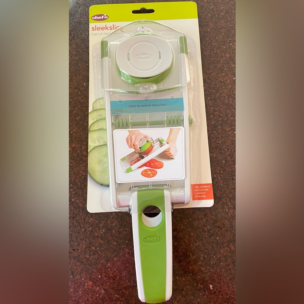 Chef’n Slick Slice Hand-Held Mandolin Brand New Haven’t Used Excellent Shape NWT